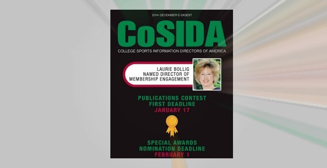 View CoSIDA's December 2014 E-Digest
